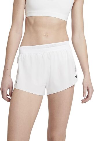 شورت الجري AeroSwift للنساء من Nike، أبيض (X-Large) in Saudi Arabia
