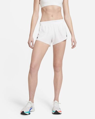 شورت الجري AeroSwift للنساء من Nike، أبيض (X-Large) in Saudi Arabia