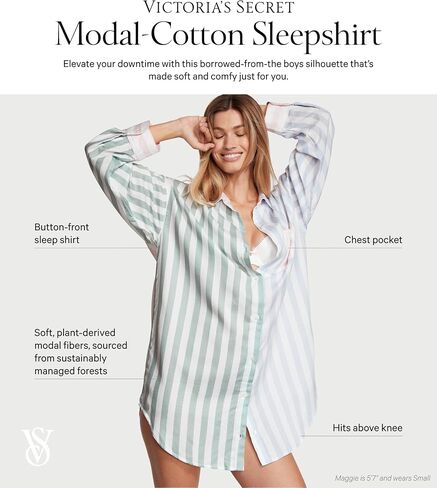 Victoria's Secret Modal-Cotton Sleepshirt in Saudi Arabia