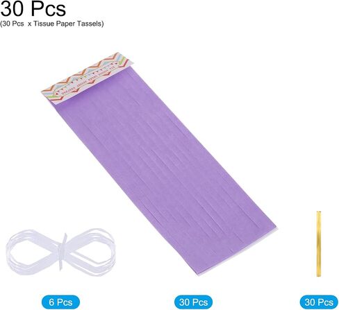 MECCANIXITY 30Pcs Light Yellow,Dark Yellow,White Tassel Garland Banner with Rope Tissue Paper Tassels Party DIY Kits for Anniversary Wedding Birthday Party in Saudi Arabia