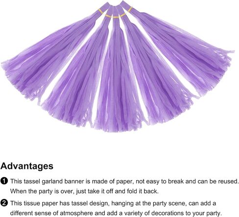 MECCANIXITY 30Pcs Light Yellow,Dark Yellow,White Tassel Garland Banner with Rope Tissue Paper Tassels Party DIY Kits for Anniversary Wedding Birthday Party in Saudi Arabia