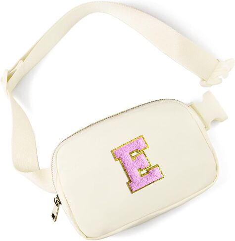 Gitus Gifts for 8 9 10 11 12 Year Old Girls Belt Bag Fanny Pack Crossbody Bags with Initial Letter Patch Cute Stuff Birthday Gifts for Teen Girls Women Personalized Trend Stuff (Lavender-A) in Kuwait