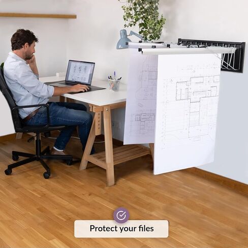 Blueprint Holder Wall Mounted | Organize Your Documents Effortlessly | Blue Print Storage Organizer | Blueprint Storage for Architects & Engineers | Protect Your Blueprints | Construction Plan Holder in Saudi Arabia