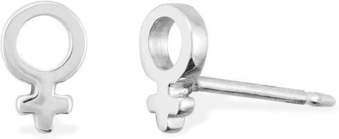 Boma Jewelry Sterling Silver Female Symbol Stud Earrings in Saudi Arabia