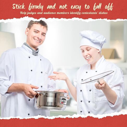 1 to 40 Chili Cook Off Pot Number Stickers Chili Cook Off Decorations Chili Self Adhesive Number Stickers for Chili Cook Party Supplies Chili Cook Off Contest Competition in Saudi Arabia