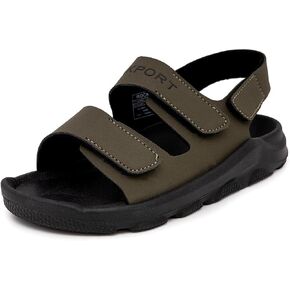 Rockport Kid's Fashion Sport Sandals with Double Adjustable Straps - Summer Athletic Outdoor Open Toe Lightweight & Easy to Wear Sandals for Boys and Girls (Little Kid/Big Kid)