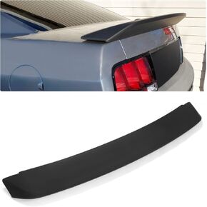 Kojem Rear Trunk Spoiler Wing Compatible with 2005-2009 Ford Mustang GT500 Ducktail Style Black Paintable