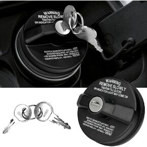 Locking Gas Cap, Lock Fuel Tank Cover Cap with Key for Toyota 4Runner, Chevy Silverado 1500 2500 3500, J-eep Tacoma Honda Nissan GMC Subaru Buick #10504 77300-47020