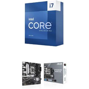 Intel Core i7-13700K Desktop Processor & ASUS Prime Z790M-Plus D4 LGA 1700(Intel® 12th&13th Gen) microATX Motherboard