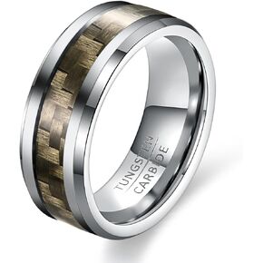 Mens 6mm 8mm Basic Tungsten Carbide Rings Casual Tungsten Wedding Band Rings For Men Brushed Finish Comfort Fit