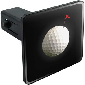 GRAPHICS & MORE Golf Ball Moon Flag Golfing Tow Trailer Hitch Cover Plug Insert 2"