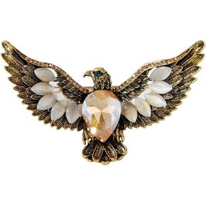 Eagle Bird Brooches Pin for Women/Men Fashion Crystal Animal Brooch Jewelry