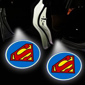 2pcs for Superman Car Door Lights Logo Projector Led Wireless Car Door Shadow Lights Welcome Courtesy Lights for All car Models