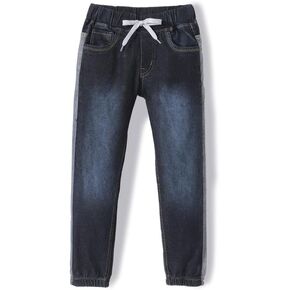 chopper club Boys Denim Jeans in Stretchable Cotton 3x1 Fabric in Slim Fit and Round Elastic with Side Panel