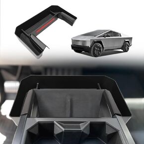 BestEvMod Center Console Front Organizer Cup Holders Front Tray Compatible with Tesla Cybertruck 2023 2024 Accessories Pickup Console Cup Holders Front Storage Box Tray Custom fit Cybertruck 2024