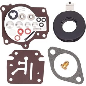 AHL 3Pack Carburetor Rebuild Kit With Float for Johnson Evinrude 396701 392061 398729 18 20 25 28 30 35 40 45 48 50 55 60 65 70 75 HP Outboard Motors Sierra 18-7222 18-7042 Mallory 9-37107