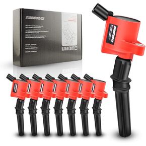 Micro DG508 Ignition Coil Pack High Engine 8 PCS Ignition Coil Curved Boot for Ford E150 E250 F150 F250 4.6L 5.4L V8 Lincoln Mercury Compatible Part DG508 DG457 DG472 DG491 F523