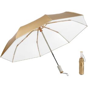 مظلة LCY أوتوماتيكية مضادة للأشعة فوق البنفسجية قابلة للطي مظلة شمسية صغيرة خفيفة الوزن ومظلة للشمس والمطر in Kuwait