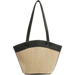 Straw Tote Bag for Women Beach Bag Handmade Woven Shoulder Bag Handbag Summer Hobo Bag in Saudi Arabia