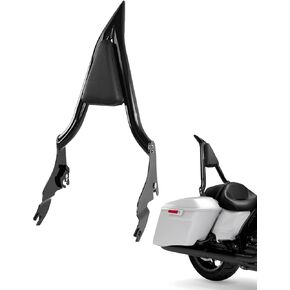 Sissy Bar for Harley Davidson,Detachable Motorcycle Backrest Compatible for CVO Road Glide/Road King/Road Glide/Street Glide 2009-2022 Gloss Black (26 Inches)