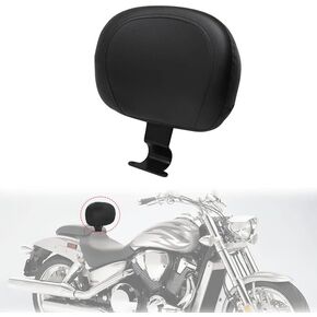 Motorcycle Driver Backrest Sissy Bar Rider Back Rest Pad Compatible with H-onda VTX 1800 VTX1800 Detachable Accessories Black