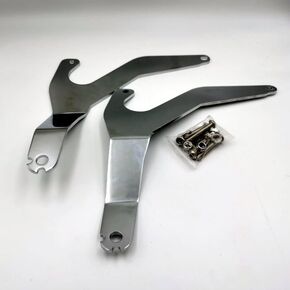 Adjustable Driver/Passenger Seat Backrest Component:Fixed Mounts For BWM R18B (Chrome)