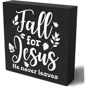 Cute Fall Decor Decoration for Home, Happy Fall Y'all Sign Home Decor Leaves Decorations Sign, Autumn Home Office Desk Table Cubicle Shelf Decor 5 X 5 Inch (Black)