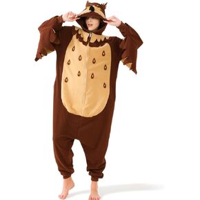 Owls Adult Onesie Pajamas Cosplay Halloween Costume Animal Homewear Jumpsuit Costume for Women Men