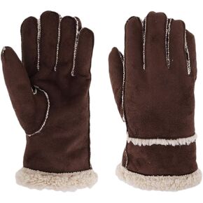 MioCloth Winter Warm Thermal Suede Leather Fleece Lining Driving Gloves Xmas Gift Men
