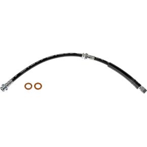 Dorman H38181 Front Driver Side Brake Hydraulic Hose Compatible with Select Chevrolet / Pontiac Models, Black