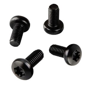 Black License Plate Screw - Pack of 4 Anti-Theft Design 18-8/304 Grade Stainless Steel Rear License Plate Screws Kit Compatible with BMW Tesla Model 3 (M3) - M5-0.8 x 12mm Bolt Security T25 Drive Head