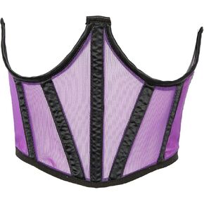 Daisy corsets Womens Neon Purple Mesh Open Cup Waist CincherCorset