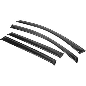 Window Visor Compatible with 2009-2017 Chevrolet Traverse, Slim Style Acrylic Smoke Tinted 4PCS Sun Rain Shade Guard Wind Vent Air Deflector by IKON MOTORSPORTS, 2010 2011 2012 2013 2014 2015 2016