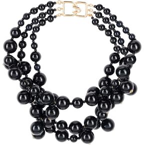 قلادات كينيث جاي لين مكونة من 1 و3 صفوف من اللؤلؤ وقطرات بطول 43.18 سم مع مشبك خطاف ذهبي in Kuwait