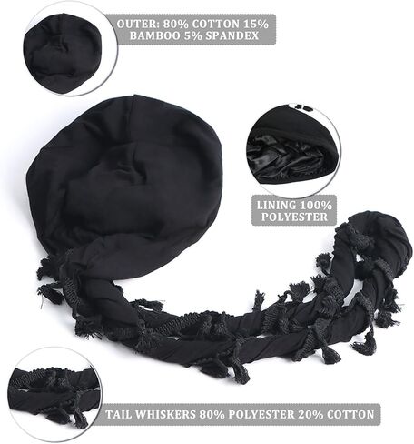 3PCS Turban for Men- Satin-Lined Durag Head Wrap for Fashion & Comfort - Multipurpose Head Scarf for Men and Women in Kuwait