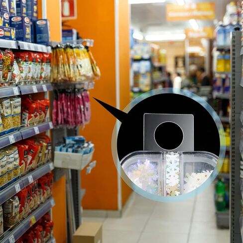 2000 حزمة من علامات التعليق اللاصقة من البلاستيك الشفاف، علامات تعليق بفتحة مستديرة وفتحة، علامات تعليق لاصقة، خطافات تعليق لعروض البيع بالتجزئة في متاجر الأعمال الصغيرة، مقاسين in Saudi Arabia