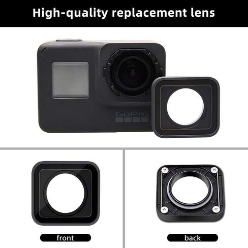 Lens Replacement Kit for GoPro Hero 5/4 Session Protective Lens Repair Parts (Black) in Saudi Arabia