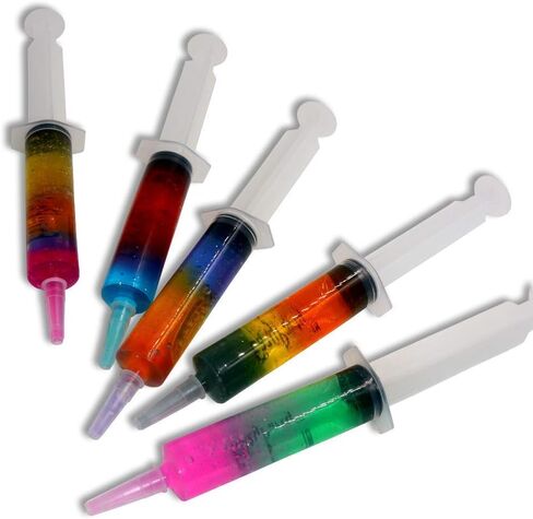 Jello Party Syringes with 5 Extra Caps, 30 Pack Reusable 2oz Plastic Party Syringes, and Cleaning Brush,great for filling Jello, Pudding, Patrick's Day, Graduation party in Saudi Arabia