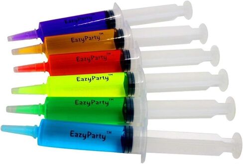 Jello Party Syringes with 5 Extra Caps, 30 Pack Reusable 2oz Plastic Party Syringes, and Cleaning Brush,great for filling Jello, Pudding, Patrick's Day, Graduation party in Saudi Arabia
