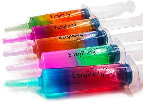 Jello Party Syringes with 5 Extra Caps, 30 Pack Reusable 2oz Plastic Party Syringes, and Cleaning Brush,great for filling Jello, Pudding, Patrick's Day, Graduation party in Saudi Arabia