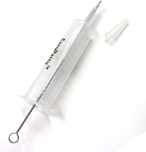 Jello Party Syringes with 5 Extra Caps, 30 Pack Reusable 2oz Plastic Party Syringes, and Cleaning Brush,great for filling Jello, Pudding, Patrick's Day, Graduation party in Saudi Arabia