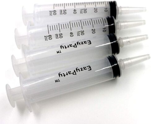 Jello Party Syringes with 5 Extra Caps, 30 Pack Reusable 2oz Plastic Party Syringes, and Cleaning Brush,great for filling Jello, Pudding, Patrick's Day, Graduation party in Saudi Arabia