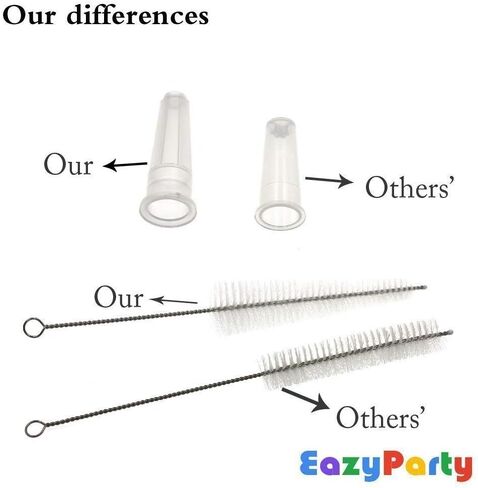 Jello Party Syringes with 5 Extra Caps, 30 Pack Reusable 2oz Plastic Party Syringes, and Cleaning Brush,great for filling Jello, Pudding, Patrick's Day, Graduation party in Saudi Arabia