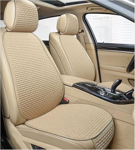 2PCS Car Seat Bottom Cover Pad, Breathable Auto Front Seat Button Cushion Mat with Pocket, Soft Comfortable Vehicle Seat Protector Pad, Universal Truck SUV Car Accessories (Gray) in Kuwait