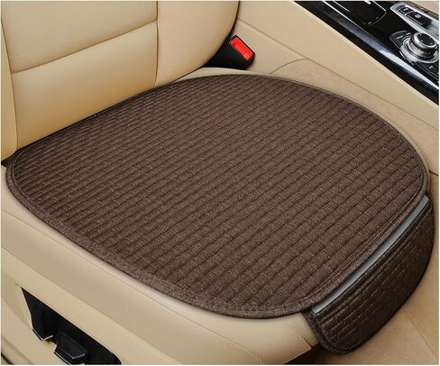 2PCS Car Seat Bottom Cover Pad, Breathable Auto Front Seat Button Cushion Mat with Pocket, Soft Comfortable Vehicle Seat Protector Pad, Universal Truck SUV Car Accessories (Gray) in Kuwait