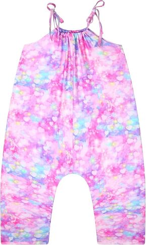 بذلة للفتيات بدون أكمام وظهر مكشوف وحزام ربط قابل للتعديل مع جيب ملابس صيفية in Kuwait