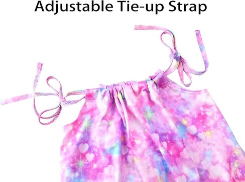 بذلة للفتيات بدون أكمام وظهر مكشوف وحزام ربط قابل للتعديل مع جيب ملابس صيفية in Kuwait