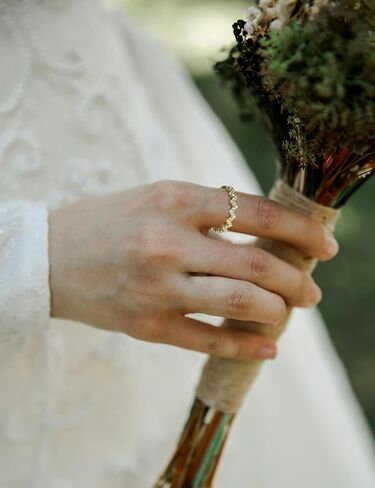 STARCHENIE Stackable Ring for Women 925 Sterling Silver Wave Eternity Band Rings for Women Size 5-10 in Kuwait