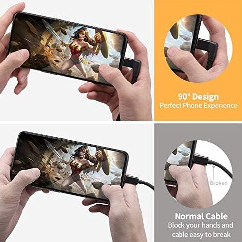 Right Angle USB C Extension Cable 0.6FT, USB-C 3.2 Male to Female Cable in Kuwait