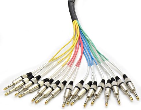 الصوت الزلزالي - SAXT-8x5_MF - 8 قنوات 5 أقدام 1/4 بوصة TRS إلى XLR ذكر وXLR أنثى حزمة كابل ثعبان in Kuwait